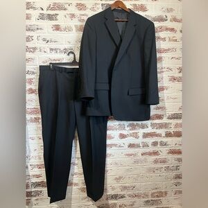 Pronto Uomo Suit Platinum Traveller Performance Wool Mens 48R Blazer Pant 43